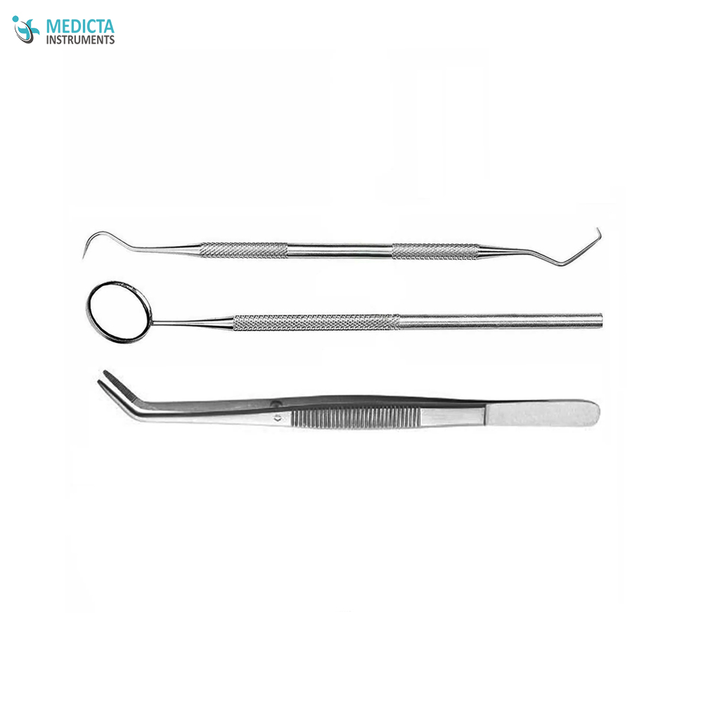 Dental Examination Basic Set - Dental Instrument Kits 