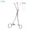 Green Armytage Angled Caesarean Section Forceps 20cm Screw Joint