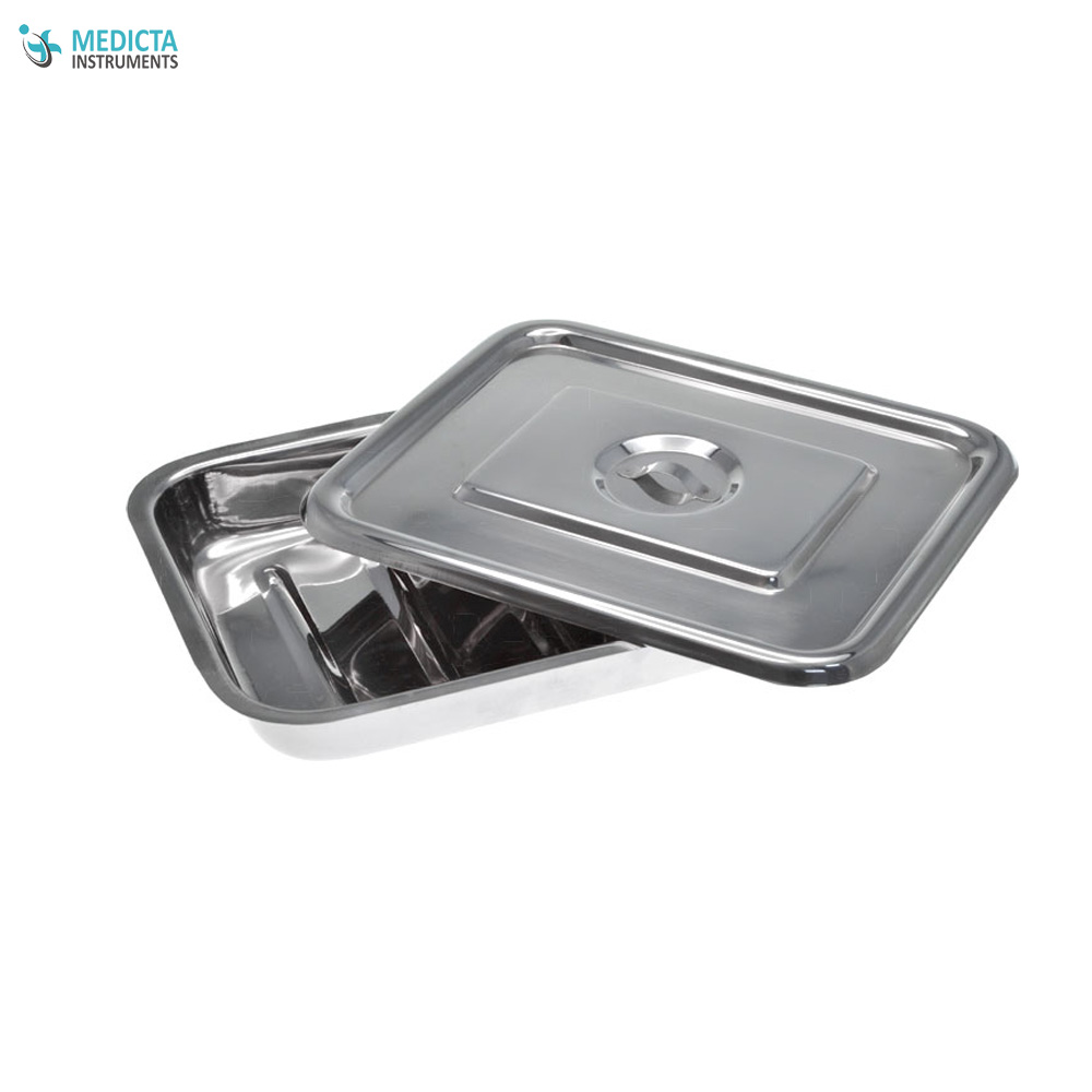 Instrument Tray with Lid - Surgical Holloware instruments