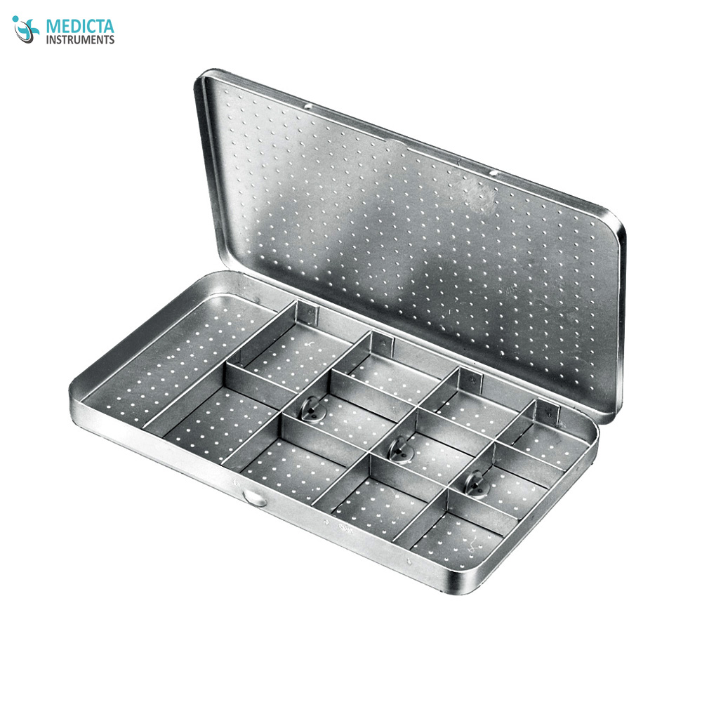 Needle case, perforated 230x125mm - Surgical Holloware instruments