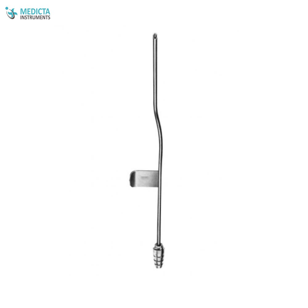 Gubisch Suction Raspatory, with Guide and Bypass Hole, 20cm, 4mm
