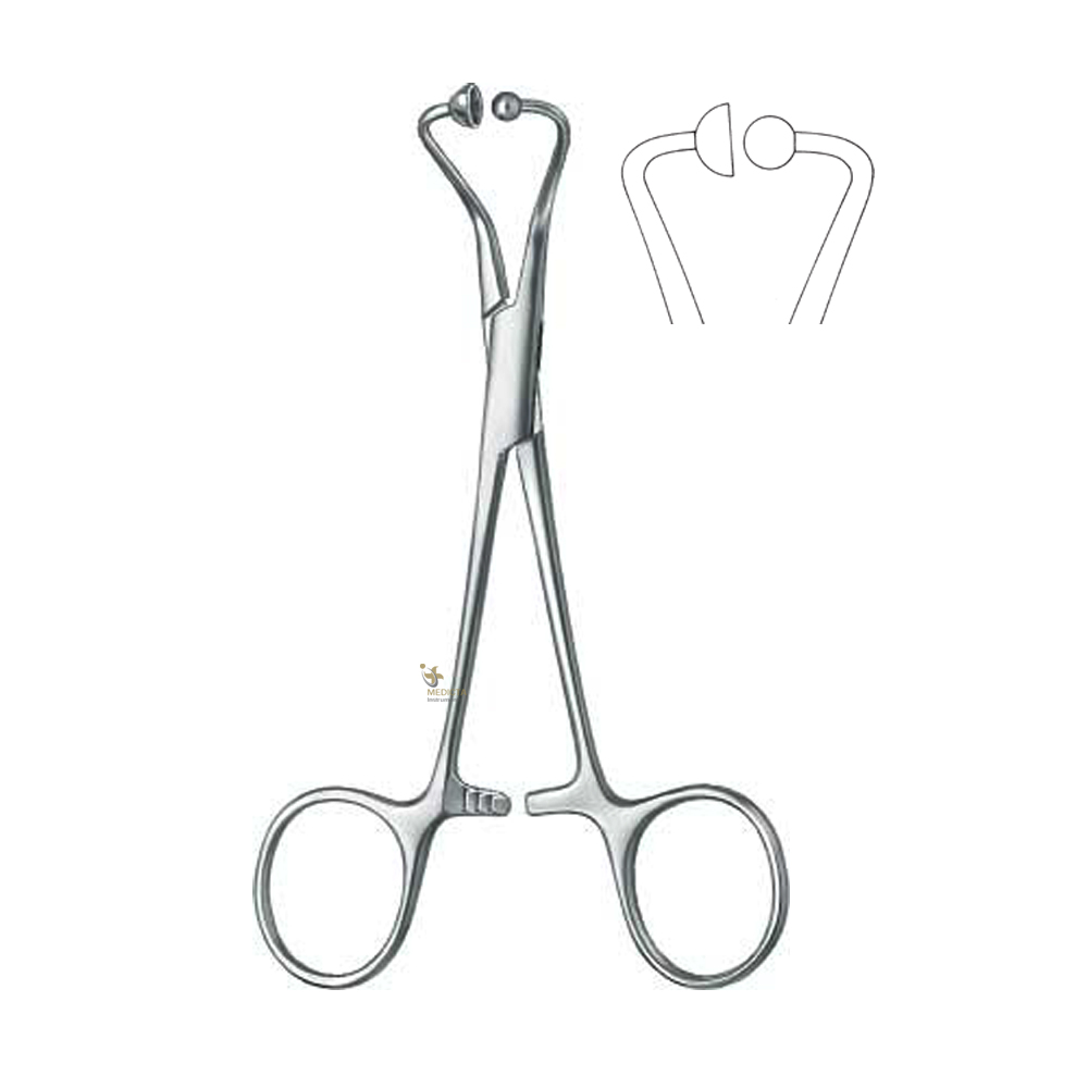 Backhaus Towel clamp with Ball and Socket 11.5cm