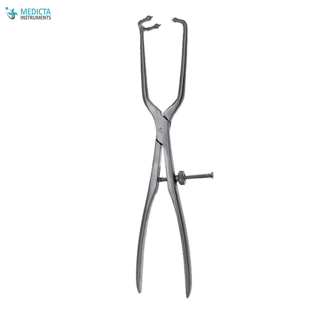 Pelvic Reduction Forceps - Long 1x2 Pointed Ball Tip 40cm