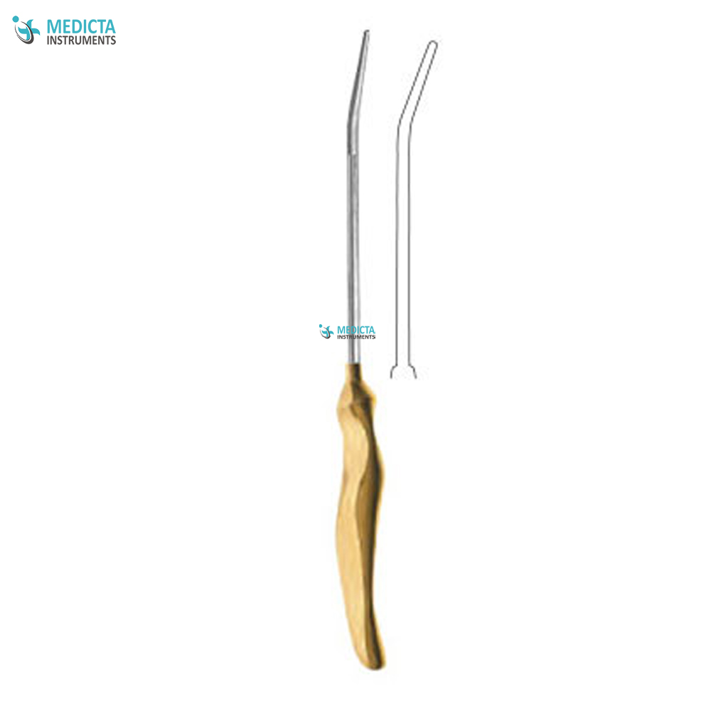 Nerve Dissector Ergo Handle Quarter Curved 24cm 