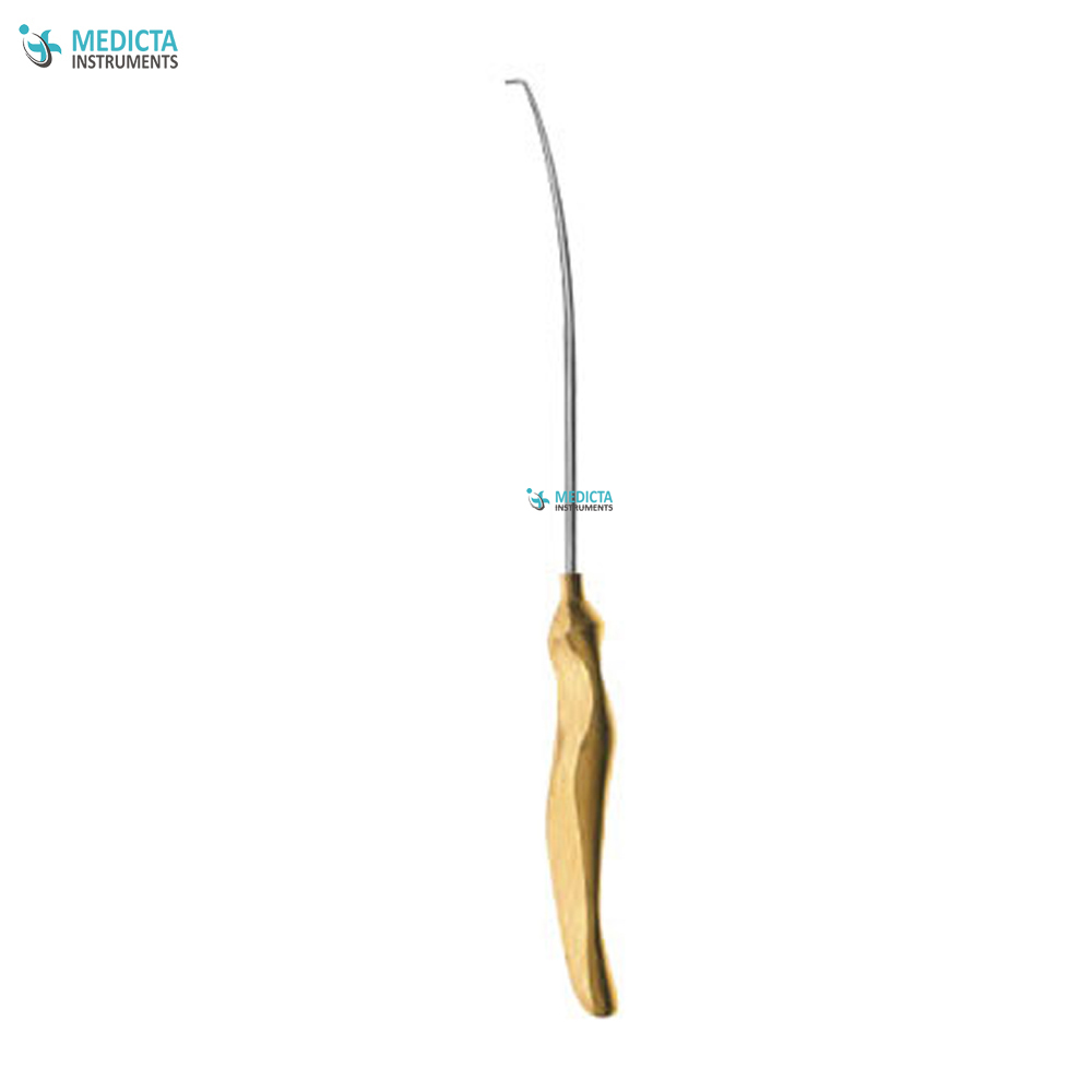 Nerve Hook Ergo Handle - Left Curved 24cm 