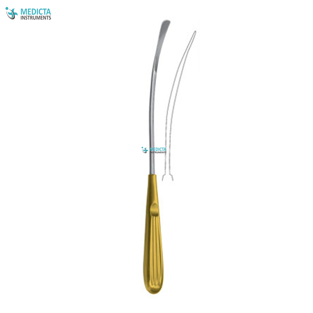 Scalp Elevator Dissector Curved 24cm - 7mm Wide Blade