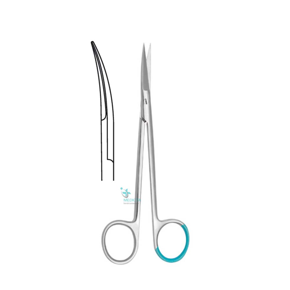 Single Use Surgical Iris Scissors Sharp/Sharp Curved 10cm