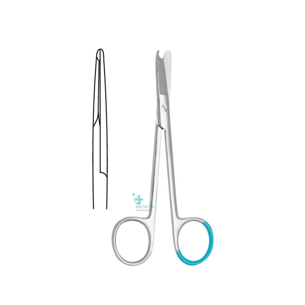 Single Use Surgical Suture Scissors  Straight 12cm