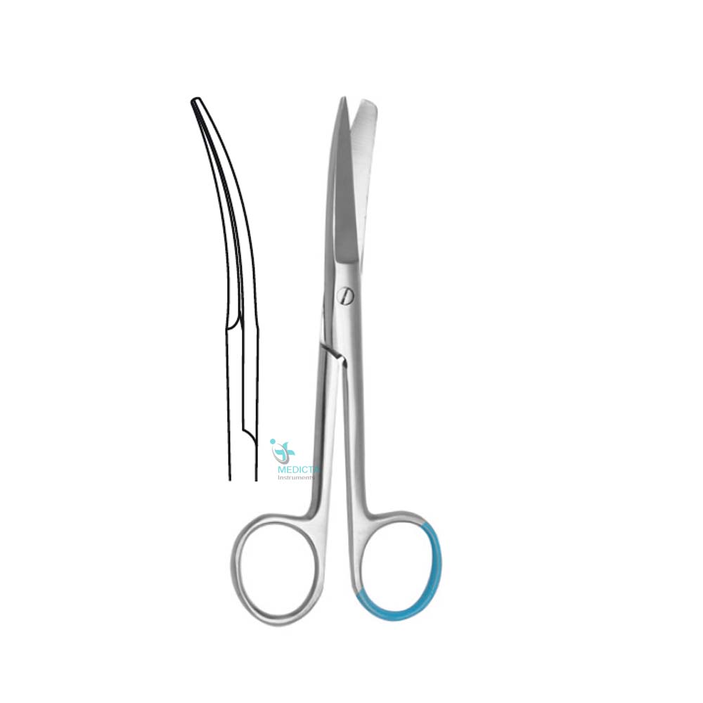 Single Use Surgical Scissor sharp/sharp, curved 13cm