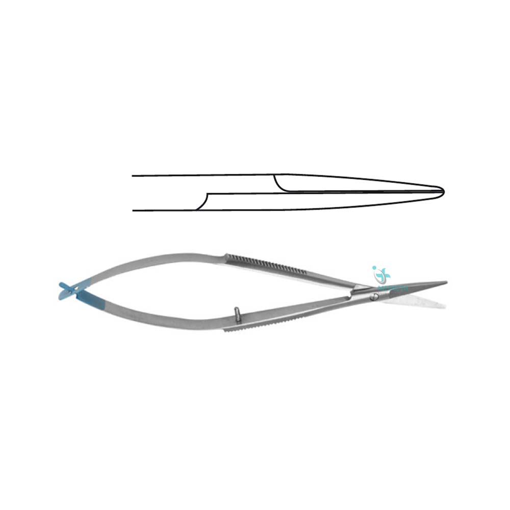 Single Use Surgical Noyes-Eye Scissors Curved 12.5cm