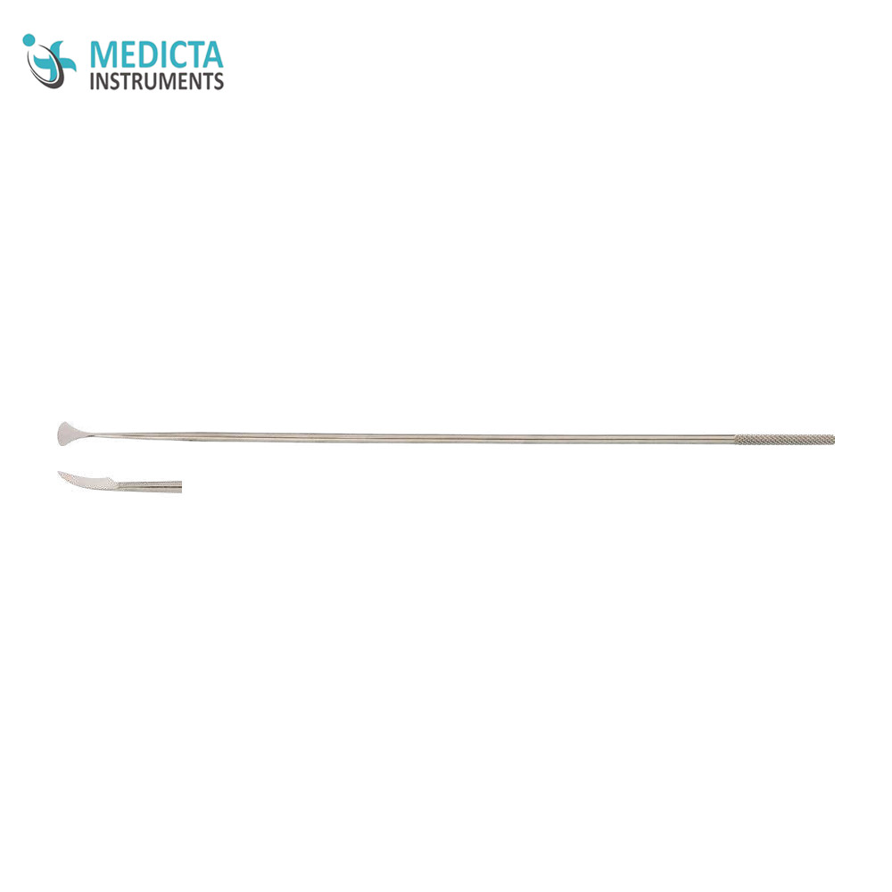 Instruments For Endolaryngeal Microsurgery, sickel knife, curved 23 cm/ 9”
