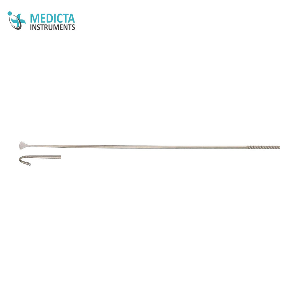 Instruments For Endolaryngeal Microsurgery, hook, blunt 23 cm/ 9”