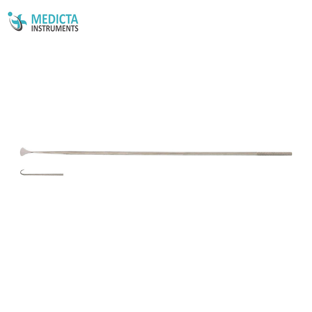 Instruments For Endolaryngeal Microsurgery, hook, sharp23 cm/ 9”