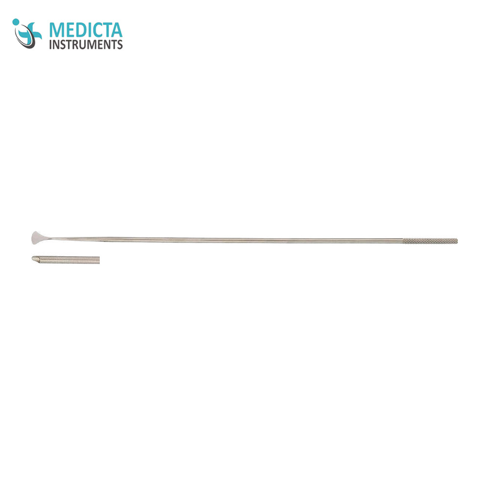 Instruments For Endolaryngeal Microsurgery, elevator, with suction channel 23 cm/ 9”