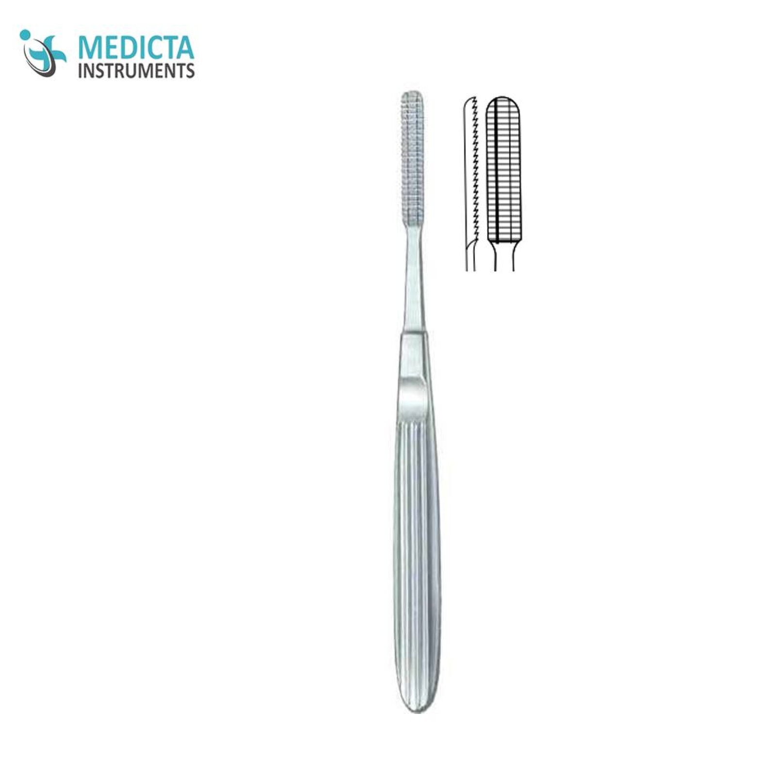 AUFRICHT (GLABELLA) Nasal Rasps 20 cm/8” 4mm upward - Medicta Instruments