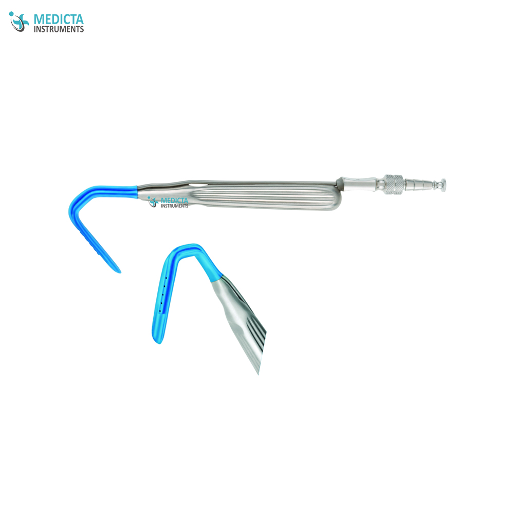 Aufricht Nasal Retractor Insulated 18cm with Suction Tube 7 Fr. 