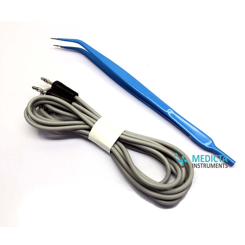 Monopolar Forceps 24cm angled with Cable